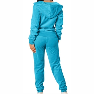 Survêtement personnalisé à la mode, grande taille, sweat à capuche zippé en coton pour homme, jogging 2 pièces, ensemble en polaire, hiver 2026 - Product Image 4