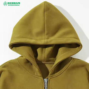 เสื้อฮู้ดซิปแบบยูนิเซ็กส์ แขนยาว ทรงปกติ ผ้าฟลีซ/เฟรนช์เทอร์รี่ 100% ผ้าฝ้าย ระบายอากาศได้ดี แห้งเร็ว เสื้อสเวตเชิ้ตคุณภาพสูง - Product Image 3