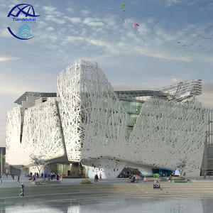 Revêtement de façade en aluminium perforé, décoration de façade extérieure, mur-rideau en aluminium perforé - Product Image 3