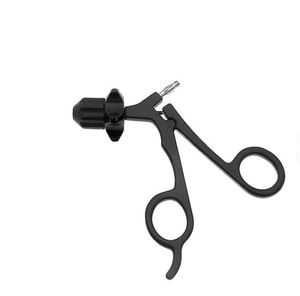 Pinzas de agarre atraumáticas Allis de los principales proveedores, 3 x 4 dientes, doble acción, 5 mm x 31 cm, instrumentos de laparoscopia de acero inoxidable - Product Image 1
