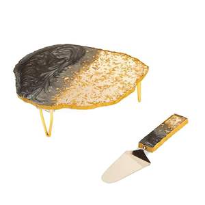 Handmade Resin <b>Cake</b> <b>Stand</b> With Elegant Glossy Finish For Home And Party Luxury Resin <b>Cake</b> <b>Stand</b> For Weddings at low cost - Product Image 5