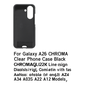 เคสโทรศัพท์สีดำ A26 Chroma Clear CHROMAGALA26K เรียงรายไปด้วย A53 A54 A34 A03S A22รุ่น A13 A12 - Product Image 2