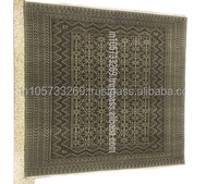Handgeknüpfter 100% Woll-Teppich, Haustierfreundlich, Modern, Flauschig, Maßgefertigt mit Abstraktem Muster, Distressed-Look, Gebetsteppich