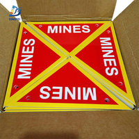 Panneaux d'avertissement pour mines en PVC personnalisés Panneau de danger pour mines en PVC réfléchissant haute visibilité
