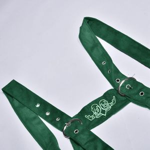 Lederhosen, disfraz de hombre, cuero de vaca, ante, con tirantes a juego, pantalones cortos bávaros, tirantes de Festival de la cerveza Oktoberfest - Product Image 4