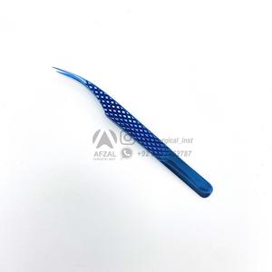 แหนบปลายแหลมอุปกรณ์ด้านความงามพร้อมกล่องแหนบยึดขนตาแบบแยกปลายแหลมสีน้ำเงิน - Product Image 1