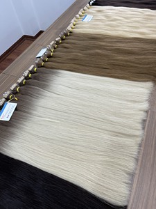 Vente en gros cheveux vietnamiens de haute qualité couleur blonde cheveux salon de coiffure couleur européenne brillant doux cheveux lisses - Product Image 3
