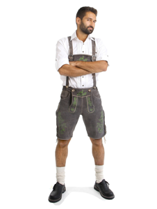 Pantalones cortos bávaros tradicionales para hombre de primera calidad - Product Image 3