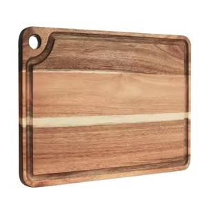 La mejor tabla de cortar de madera natural hecha a mano al por mayor en tamaños personalizados para picar y servir desechable reciclable - Product Image 4