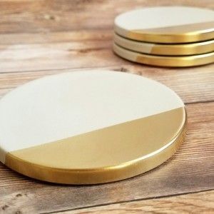 Juego de Posavasos de Metal con Estampado de Mármol, Acabado Satinado Suave, Patrones Elegantes para el Hogar, Venta al por Mayor - Product Image 6
