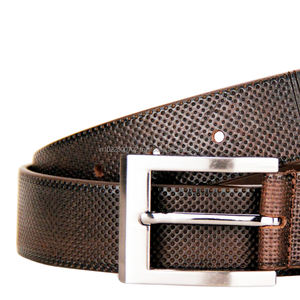 Ceintures Formelles en Cuir Véritable pour Hommes avec Boucle en Alliage Élégante Logo Personnalisé Prix de Gros d'Usine - Product Image 3