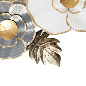 Grande feuille florale paysage personnalisé mur Arts salon chambre intérieur décoratif artisanat Accent mur Arts cadre Super vente - Product Image 3