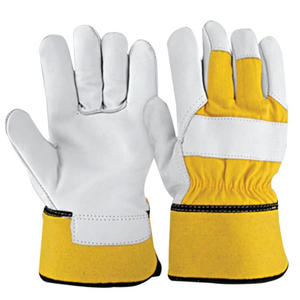 Guantes de Trabajo de Cuero para Aparejadores con Palma de Cuero Protectora, Diseñados para Seguridad y Rendimiento Duradero, Protección de Manos de Cuero para Aparejadores - Product Image 1