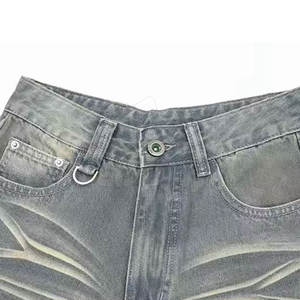 Pantalones cortos vaqueros de último diseño al por mayor de estilo único para hombre, pantalones cortos vaqueros ligeros para hombre 2025 - Product Image 2