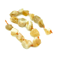 Pierre brute jaune cornaline brin pépite perles cristal reiki pierre de guérison collier percé pour les femmes fournitures de fabrication de bijoux