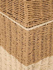 Panier à linge en herbe de mer du Vietnam avec couvercle arrondi OEM ODM Panier de rangement naturel fait à la main Écologique Organisateur de chambre à coucher Salle de bain - Product Image 5