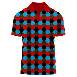 Polo de golf pour homme à manches courtes, coupe ajustée, en polyester et élasthanne, tricoté de haute qualité, impression par sublimation, avec boutons, personnalisable, livraison rapide, faible MOQ - Product Image 5