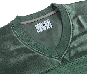Maillots de football américain, de rugby et de soccer personnalisables, manches courtes, respirants, 100% polyester, séchage rapide, techniques, brodés - Product Image 3
