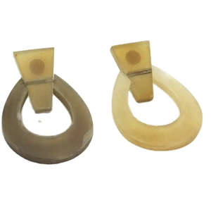 Boucle d'oreille en corne polie, style animal fait à la main, art et artisanat pour la fabrication de bijoux en corne par Tayyab Handicraft - Product Image 6