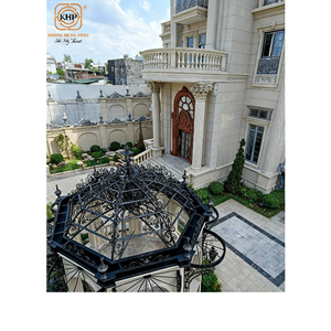 ศาลาสวนเหล็กหล่อประกอบง่าย ทนทาน ป้องกันสภาพอากาศ เป็นมิตรกับสิ่งแวดล้อม ตกแต่งสวยงาม 1 ชุด - Product Image 5