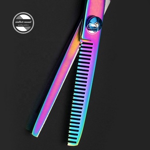 กรรไกรตัดผมสแตนเลสมืออาชีพสำหรับร้านเสริมสวยและใช้ในบ้าน - Product Image 3