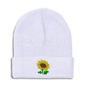 หมวกบีนนี่ปักลายสำหรับฤดูหนาวผ้าขนสัตว์ผ้าฝ้าย - Product Image 1