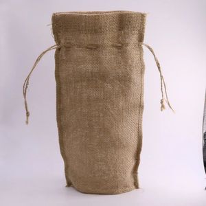 Bolsa de Regalo para Botellas de Vino, Personalizable con Logotipo, 250 GSM, Yute Natural, Ecológica, Premium, Reutilizable, Venta al Por Mayor - Product Image 2