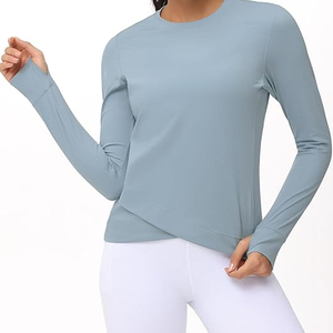 Pantalones Deportivos de Cintura Alta Elástica para Mujer, de Secado Rápido, Transpirables, Duraderos, de Poliéster/Nailon, para Correr, Fitness y Yoga - Product Image 6