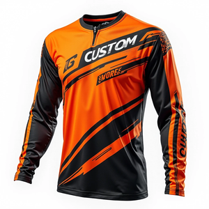Jersey de Motocross Sublimado Personalizado de Manga Larga para Hombre, Cómodo, Transpirable y Resistente al Viento para Deportes de ATV, Bicicleta y Motocicleta - Product Image 4