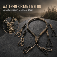 Cordon de fixation en nylon pour le sonnettoir de canard, avec plusieurs boucles réglables, support haute résistance pour le sonnettoir de chasse, pour la chasse aux oiseaux aquatiques en extérieur, durable