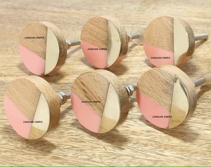 Handcrafted Polished Resin Mango Wood High Strength <b>Drawer</b> <b>Knob</b> Cabinet Pull for Dressers <b>Drawers</b> Furniture Artistic Resin Inlay - Product Image 4
