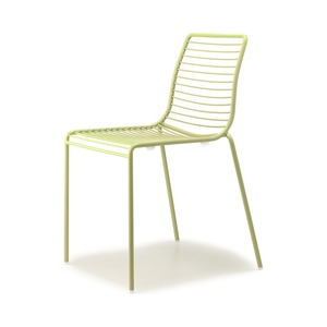 Stackable Outdoor <b>Chair</b> Galvanized Painted Steel Frame with Optional Cotton Cushion for Restaurant Cafe Terrace - Product Image 5