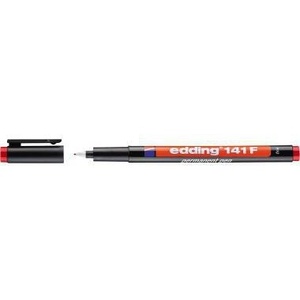 Rotulador Edding 141 F de 0.6 mm, Rojo, No Resistente al Agua, para Productos de Presentación - Product Image 1