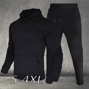 Fashion Sport Zipper Coat <b>Suit</b> Men's Stand Collar <b>Jacket</b> Straight Pants 2 Piece Set Male Wide Leg Pants Tracksuit Winter Outfits - Product Image 6