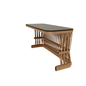 TABLE BASSE AVEC HPL/TECK BOIS (LCO/057/009) - Product Image 4
