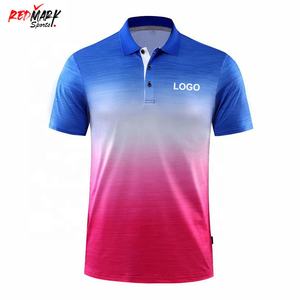 High Quality <b>Men's</b> for <b>Polo</b> <b>Shirt</b> 100% Cotton New Arrival Top Design Anti-Wrinkle Knitted Fabric Custom Sublimation Print Solid - Product Image 3