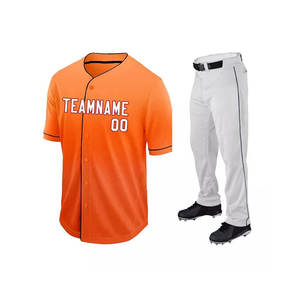 <b>Red</b> And White Latest Design Men Baseball Uniform 2025 Good Quality Wholesale Best Quality Baseball Uniform - Product Image 2