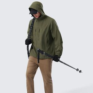 <b>Men's</b> <b>Lightweight</b> Windbreaker Softshell <b>Jacket</b> with Hood for Running Travel Hiking Softshell <b>Jacket</b> - Product Image 4