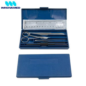 Ensemble d'outils de dissection chirurgicale de 7 pièces avec étui de transport pour les étudiants en biologie Kit de chirurgie pour instruments chirurgicaux - Product Image 2