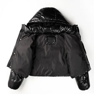 Veste bouffante légère meilleure vente de vestes courtes bulle avec logo personnalisé pour femmes Veste bouffante originale, imperméable et brillante pour femmes - Product Image 4