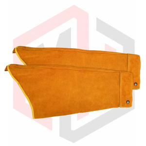 Protección de brazo Ropa DE TRABAJO Mangas de soldadura de cuero de seguridad Precio al por mayor Servicio OEM Mangas de soldadura de cuero de calidad premium - Product Image 1