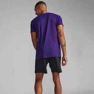 T-shirt en coton personnalisé avec short pour hommes Ensemble de vêtements de base T-shirt uni à manches courtes et short décontracté Commande en gros OEM - Product Image 2