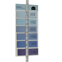 Papeterie de bureau, mini marque-pages colorés et mignons, notes autocollantes de couleur bleue coréenne, notes post-it avec impression de logo personnalisé