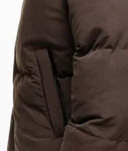 Veste utilitaire imperméable à l'eau pour homme, vente chaude, fabricant en gros, printemps, fine, col montant, logo sur le devant, style bulle - Product Image 5