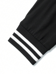 T-shirt décontracté pour homme de haute qualité, col rond, manches longues, logo personnalisé imprimé, motif uni, en coton, chemises simples pour homme - Product Image 5