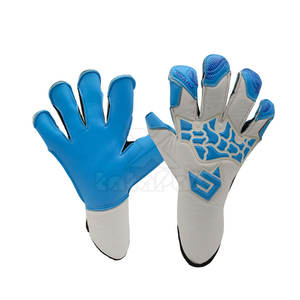 Professional American Football Goalkeeper Gloves High Quality Leather Waterproof Moisture-Wicking Adjustable Wrist <b>Strap</b> - Product Image 2