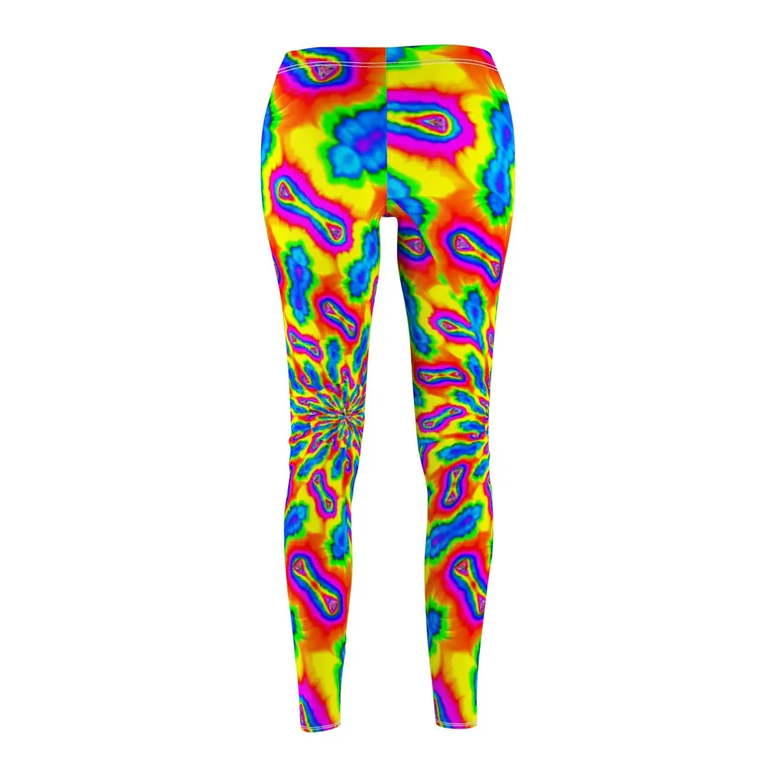 Individuelles Logo Damenleggings Tie Dye Sport hohe Taille muskelförmige Po-Lifting Baucht Kontrolle atmungsaktive Yoga-Hose