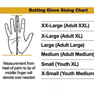 Guantes de bateo antideslizantes para deportes 100%, guantes de bateo de cuero suave de alta calidad para hombres, nuevo estilo para hombres, todos los tamaños regulares - Product Image 3
