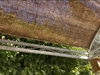 Vela de sombra de fibra de coco rectangular/vela de parasol de fibra de coco triangular de alta calidad lista para enviar