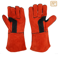 Gants de soudure en cuir véritable résistants au feu et à l'usure, anti-coupure, pour travaux lourds, cuisson et pâtisserie